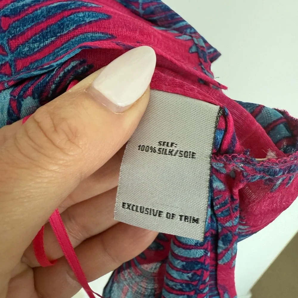 Tanya Taylor Ruffled Silk Top - Picture 4 of 5